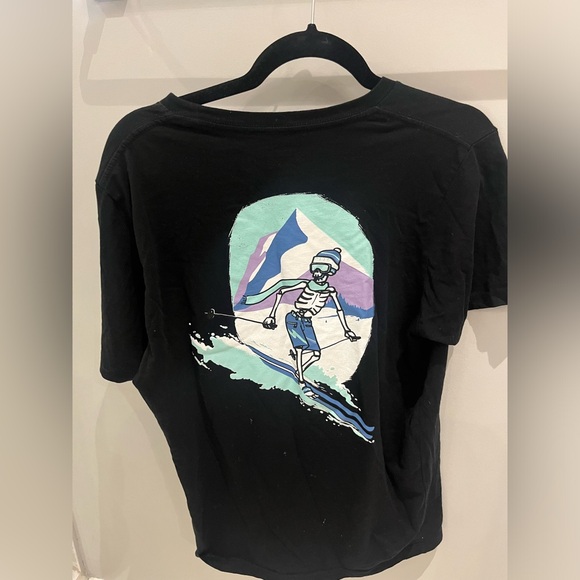 Black skeleton ski shirt base layer - Picture 5 of 6